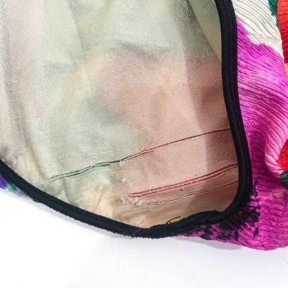 Vintage Women's Floral Swimsuit w/‎ micro-pleating Sz L - Picture 6 of 8